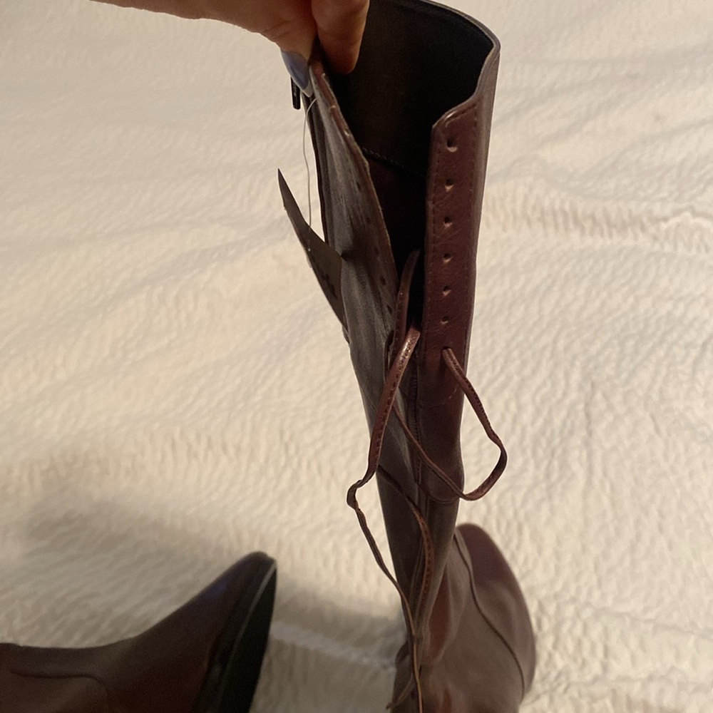 Ralph Lauren Dark Brown Heeled Boots - Picture 2 of 4